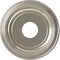Ekena Millwork Traditional PVC Medallion (Canopies up to 7 1/2"), 13"OD x 3 1/2"ID x 1 1/4"P, Bright Coat Chrome CMP13TRBCR - alternate 1